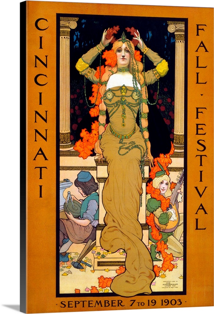 Poster for the Cincinnati Fall Festival, 1903