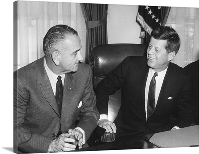 President John Kennedy and Vice President Lyndon Johnson