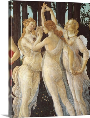 Primavera, Three Graces, By Botticelli, C. 1478, Uffizi Gallery, Florence, Italy