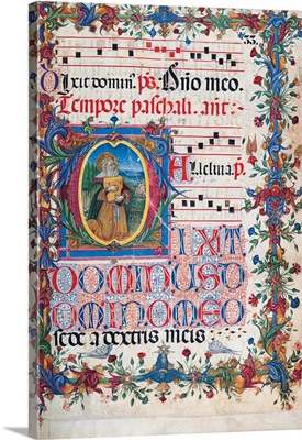 Psalter with holiday Hymns, illuminated manuscript, 15th c. Osservanza Basilica, Siena
