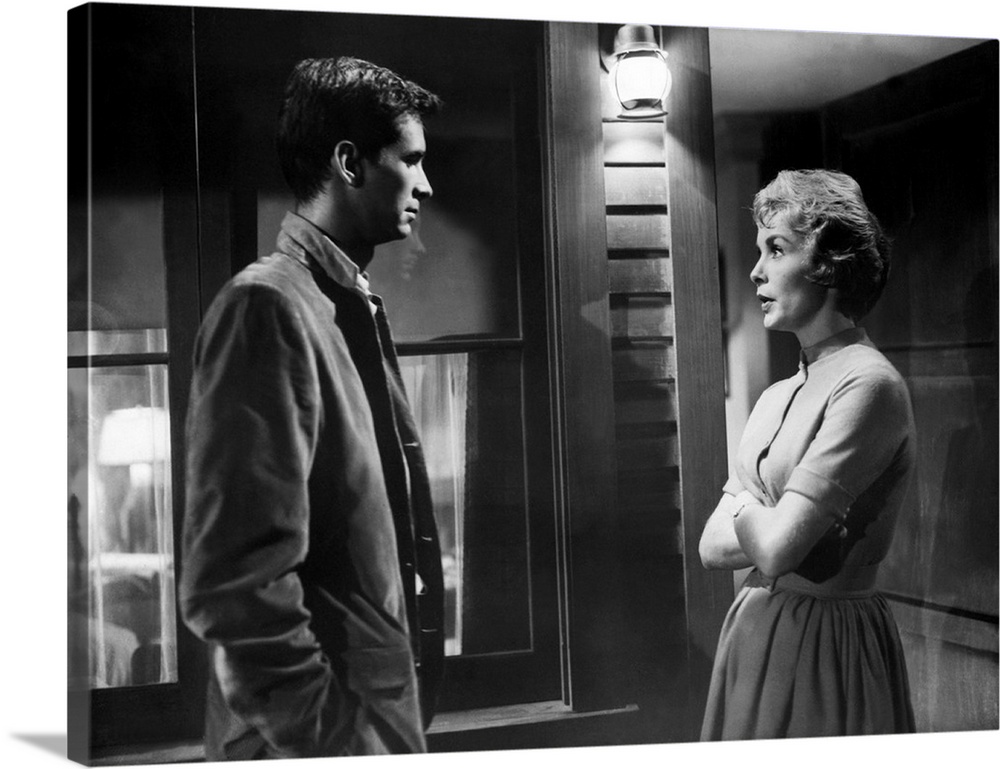 Psycho, Anthony Perkins, Janet Leigh, 1960.