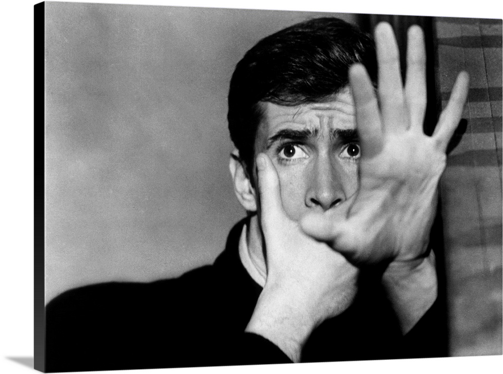 PSYCHO, Anthony Perkins, 1960.