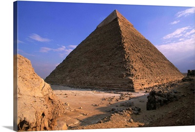 Pyramids of Menkaure, Khafre, and Khufu, Giza, Egypt