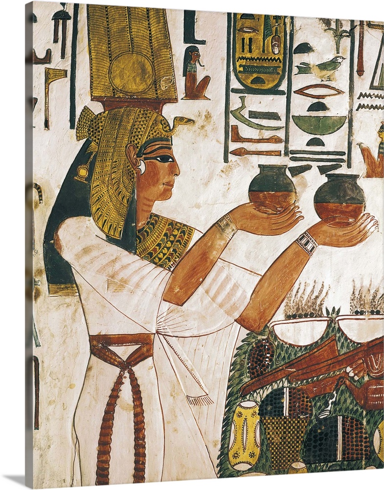 Queen Nefertari offering, Egyptian art
