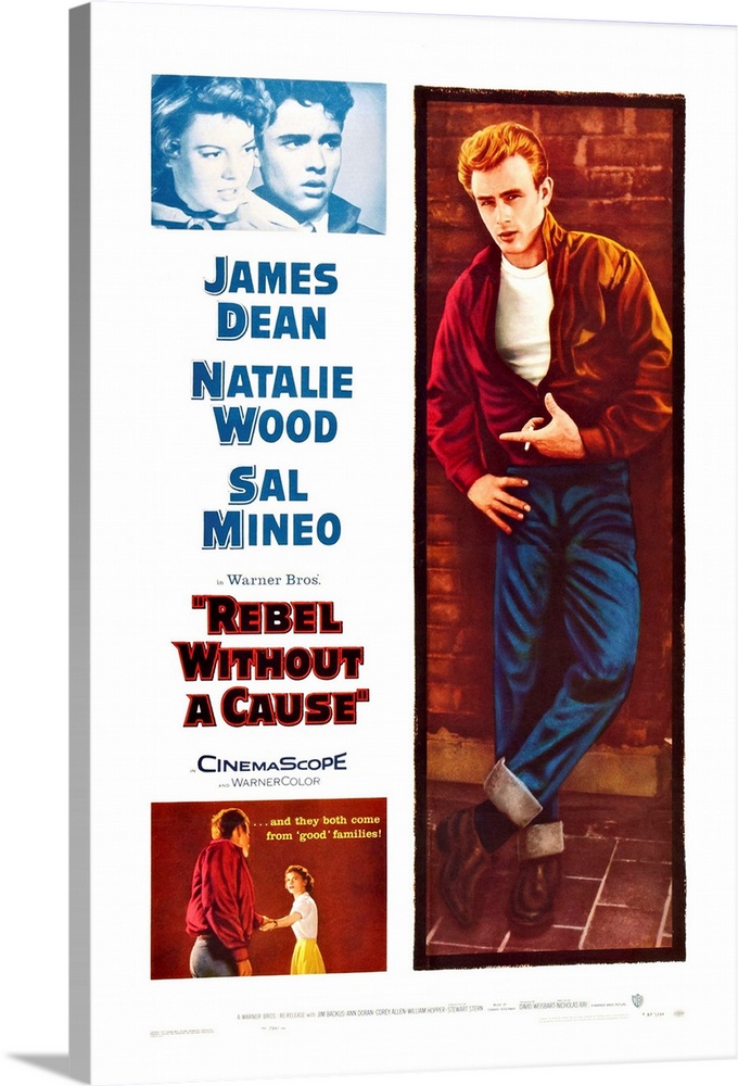 Rebel Without A Cause, US Poster Art, Top From Left: Natalie Wood, Sal Mineo, James Dean, 1955.