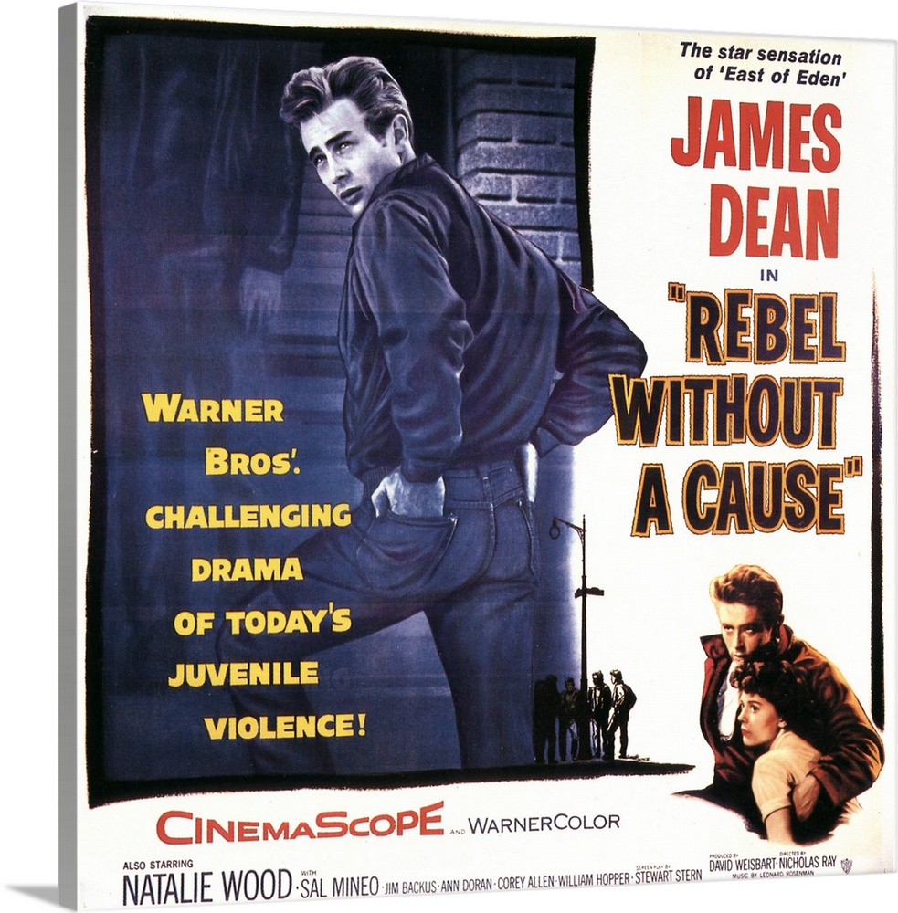 Rebel Without A Cause, James Dean, Natalie Wood, 1955.