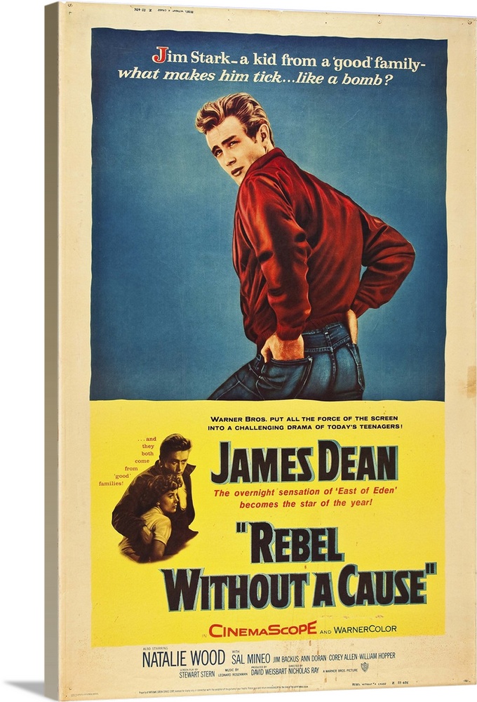 Rebel Without A Cause - Vintage Movie Poster