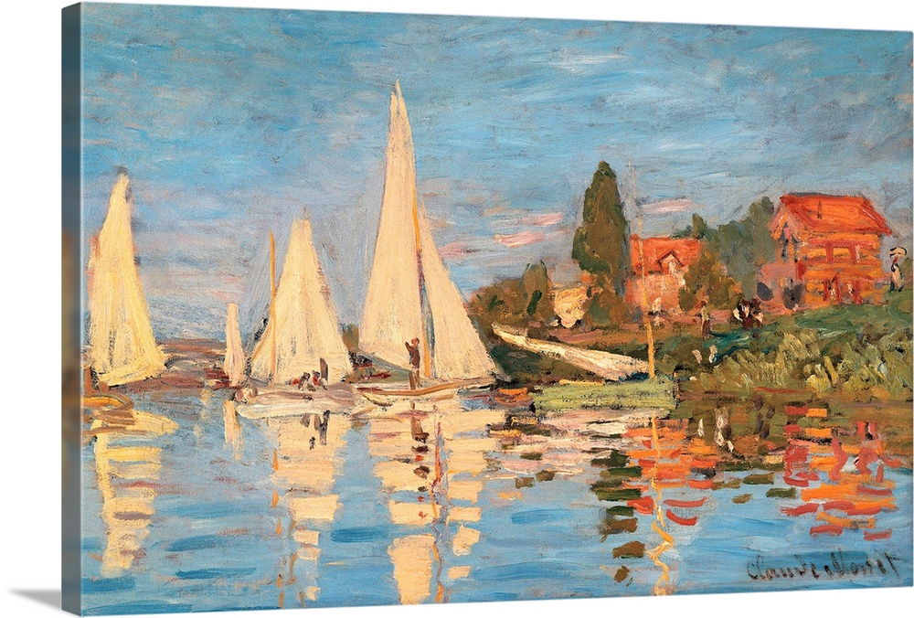 Monet Claude, Regatta at Argenteuil, 1872, 19th Century, oil on canvas, France Paris, Mus e d'Orsay (120495) Everett Colle...