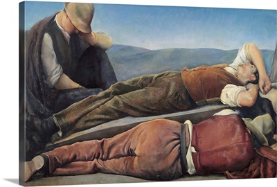 Rest Of The Quarrymen, By Baccio Maria Bacci, 1925. Palazzo Pitti, Florence, Italy