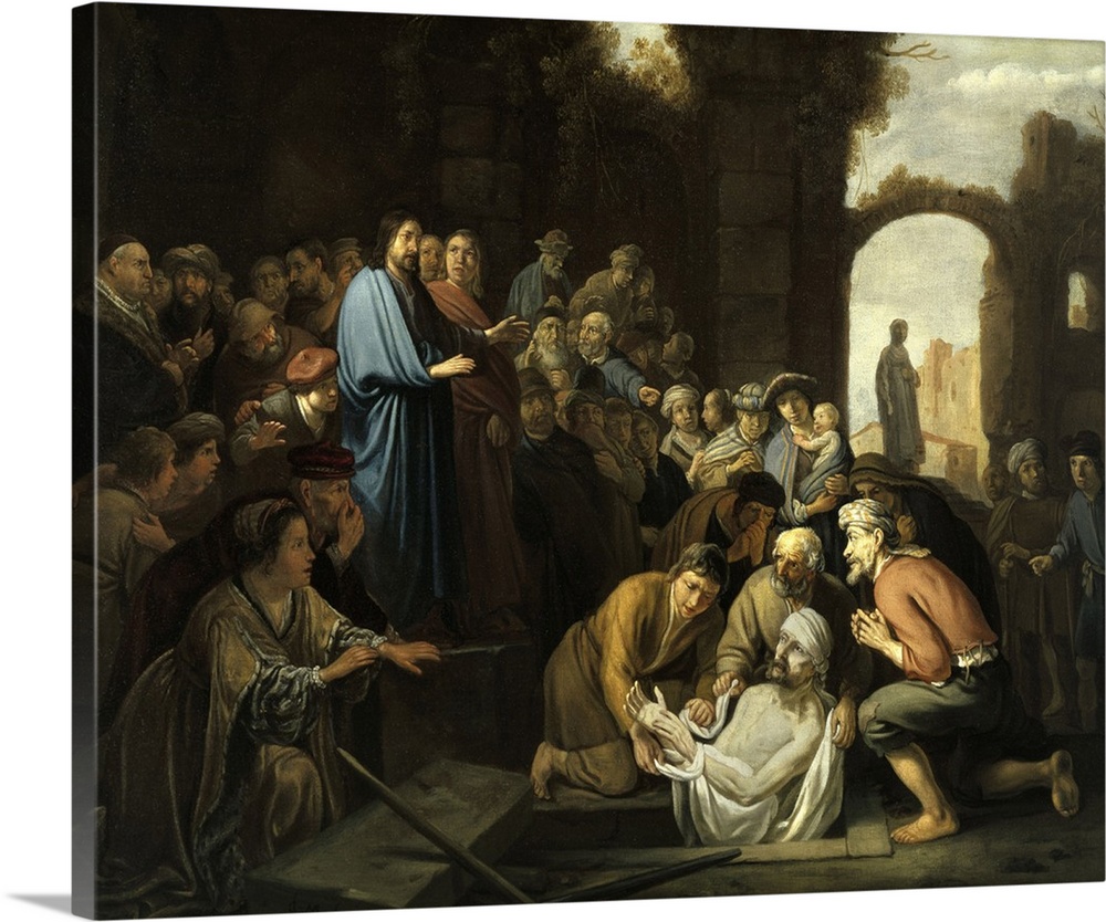 Nicolas Moyaert (1592-1644). Dutch School. The Resurrection of Lazarus. Reims, musee des Beaux Arts.