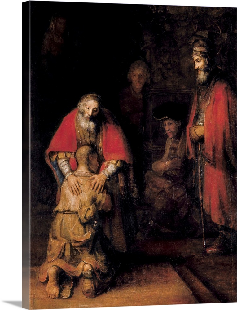 REMBRANDT, Harmenszoon van Rijn, called (1606-1669). Return of the Prodigal Son. 1668. Baroque art. Oil on canvas. RUSSIA....