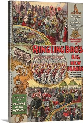 Ringling Brothers' Circus - Vintage Poster