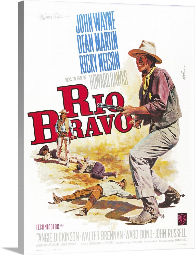Rio Bravo - Vintage Movie Poster (French)