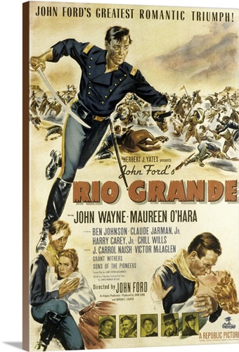 Rio Grande Movie Poster Wall Art Canvas Prints Framed Prints Wall Peels Great Big Canvas