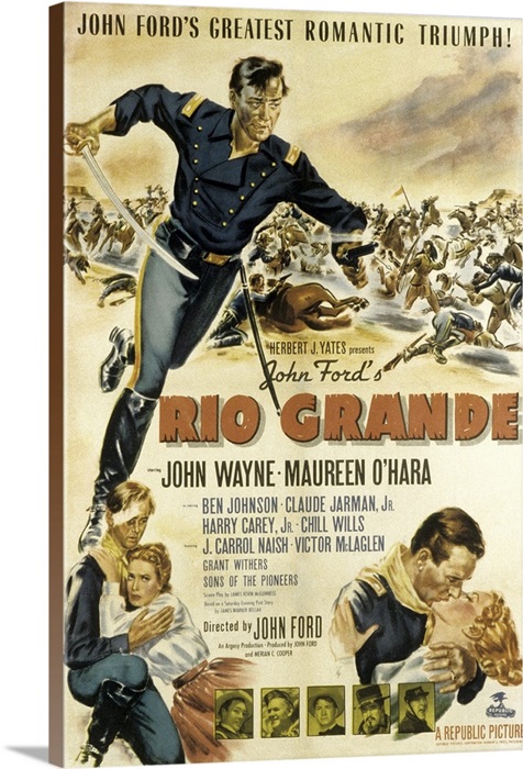 Rio Grande Movie Poster Wall Art Canvas Prints Framed Prints Wall Peels Great Big Canvas