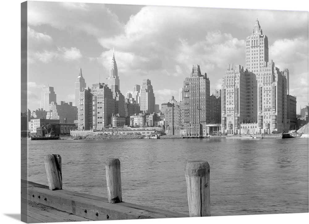 River House, was a new apartment building on 52nd St. and East River, New York City, Dec. 15, 1931. In the left foreground...