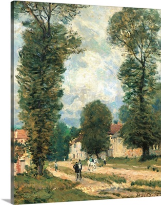 Road to Versailles, by Alfred Sisley, 1875. Musee d'Orsay, Paris, France