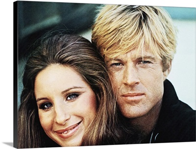 Robert Redford and Barbra Streisand in The Way We Were - Vintage Publicity Photo