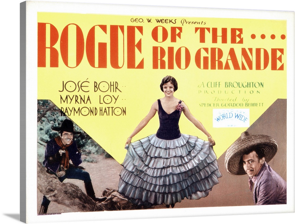 Rogue Of The Rio Grande, From Left, Jose Bohr, Myrna Loy, Raymond Hatton, 1930.