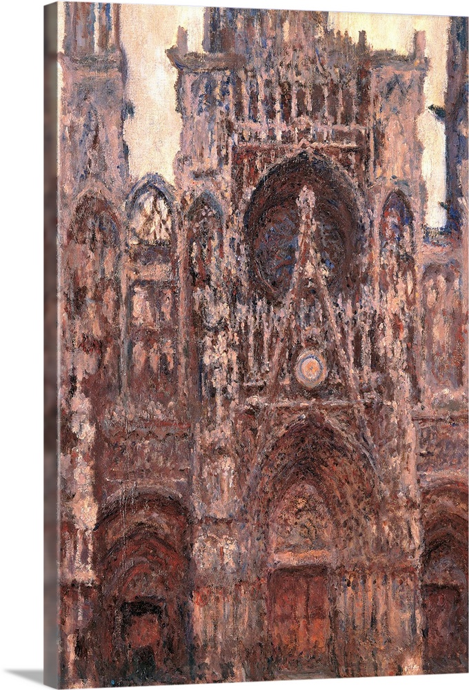 Rouen Cathedral, Evening Effect, Harmony in Brown, by Claude Monet, 1892 about, 19th Century, oil on canvas, cm 107 x 75 -...