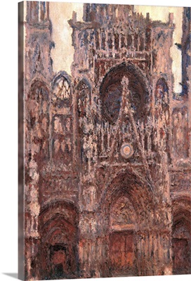 Rouen Cathedral, Evening Effect, Harmony in Brown, by Claude Monet, ca. 1892. Musee d'Or