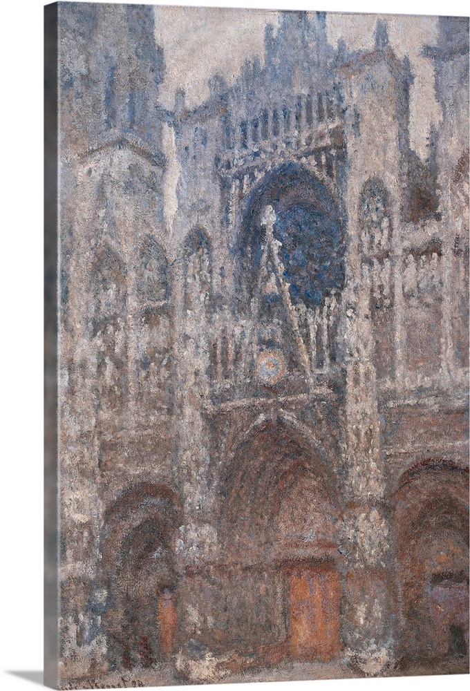 Monet Claude, Rouen Cathedral. Grey Day - Harmony in Grey, 1892 - 1894, 19th Century, oil on canvas, France Paris, Mus e d...