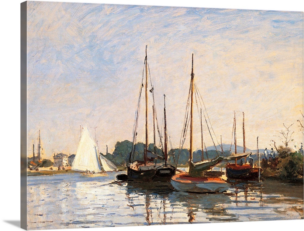 Sailing Boats at Argenteuil, by Claude Monet, 1872 - 1873. Musee d ...