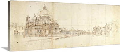 Santa Maria Della Salute And The Grand Canal, Venice. By Gaspar Van Wittel, Ca. 1690