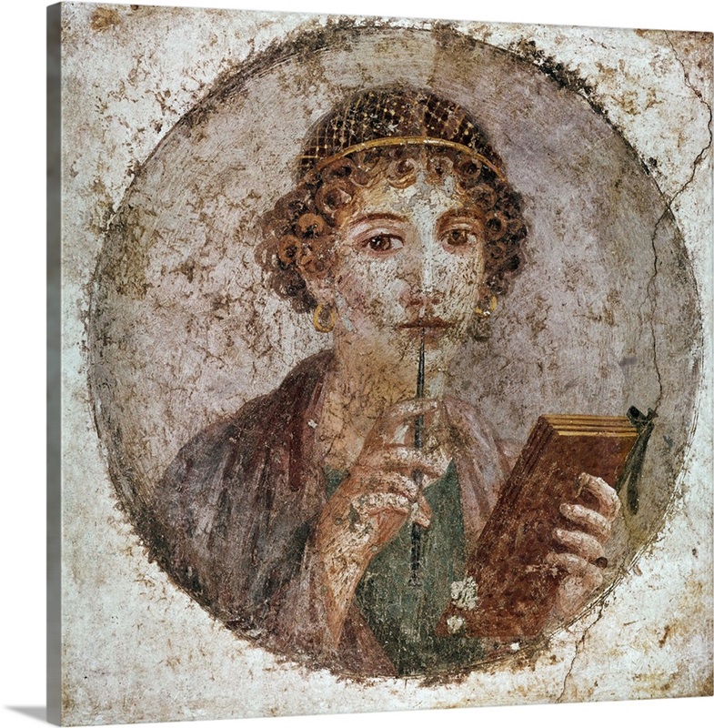 Sappho (612-545 BC) Greek poet Wall Art, Canvas Prints, Framed Prints