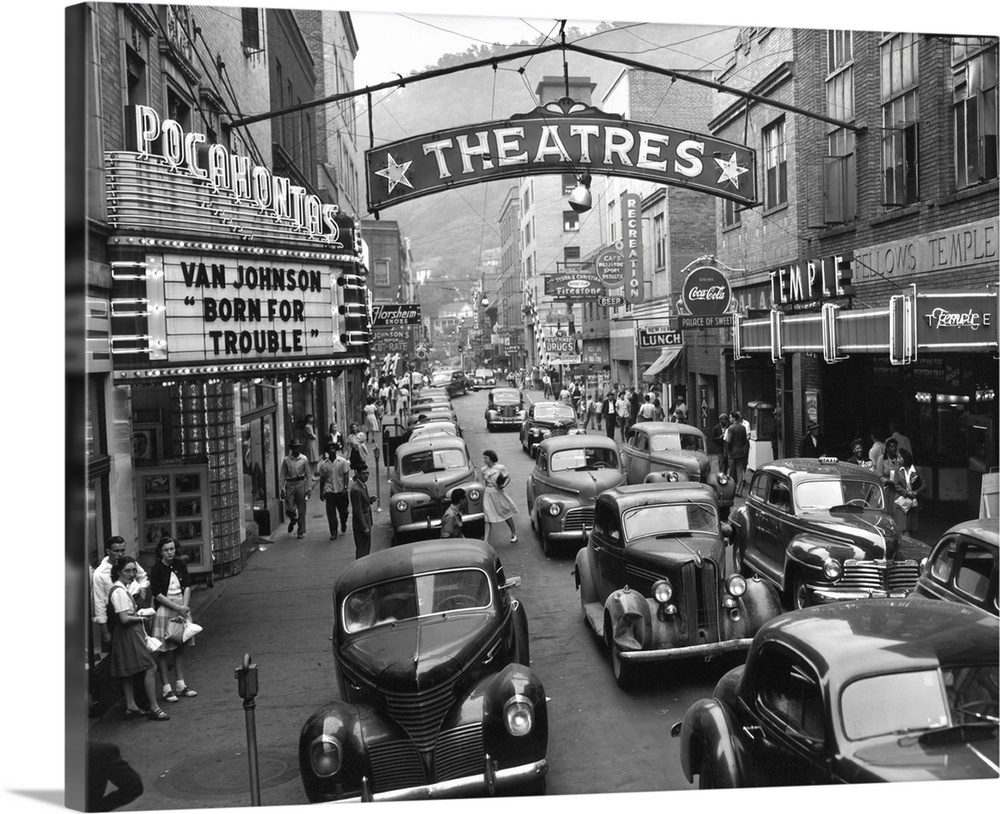 Saturday Afternoon Street Scene In Welch, West Virginia