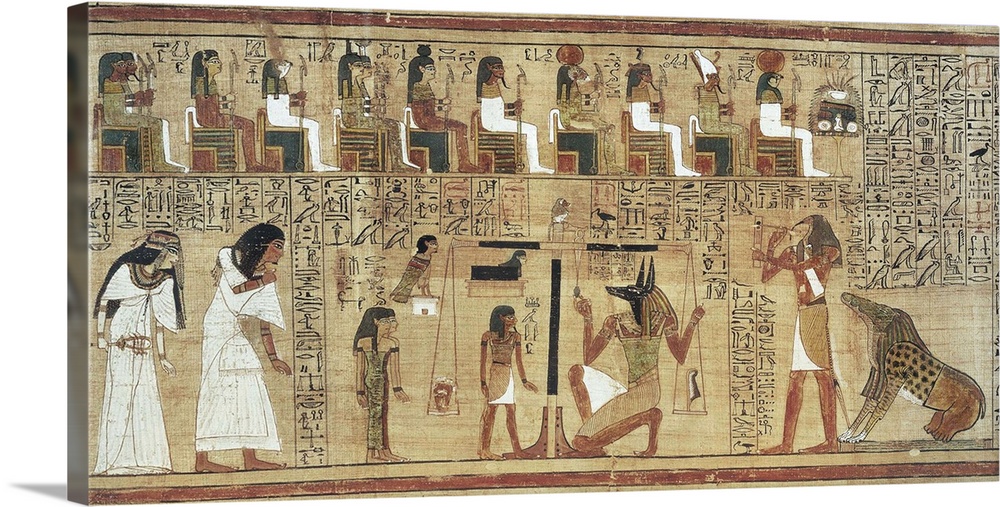 Scene from the dead judgement before the presence of Osiris Wall Art ...