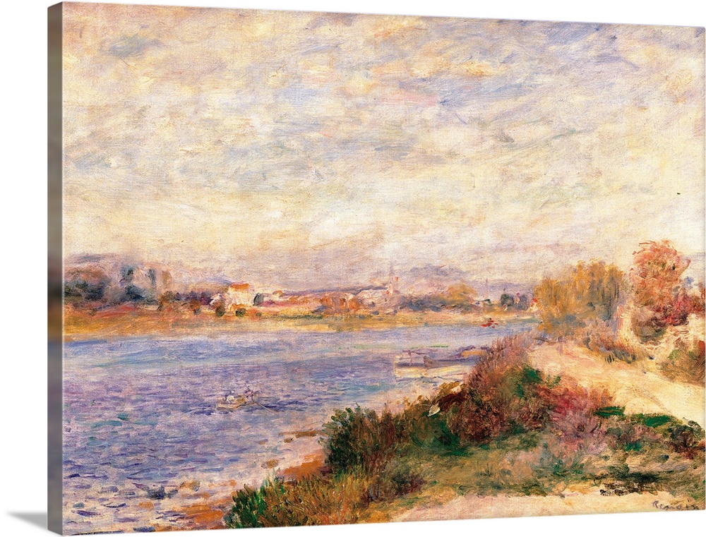 The Seine at Argenteuil, by Pierre-Auguste Renoir, 1873 about, 19th Century, oil on canvas, cm 46,5 x 65 - France, Ile de ...