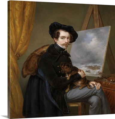 Self-Portrait, by Louis Meijer, 1838