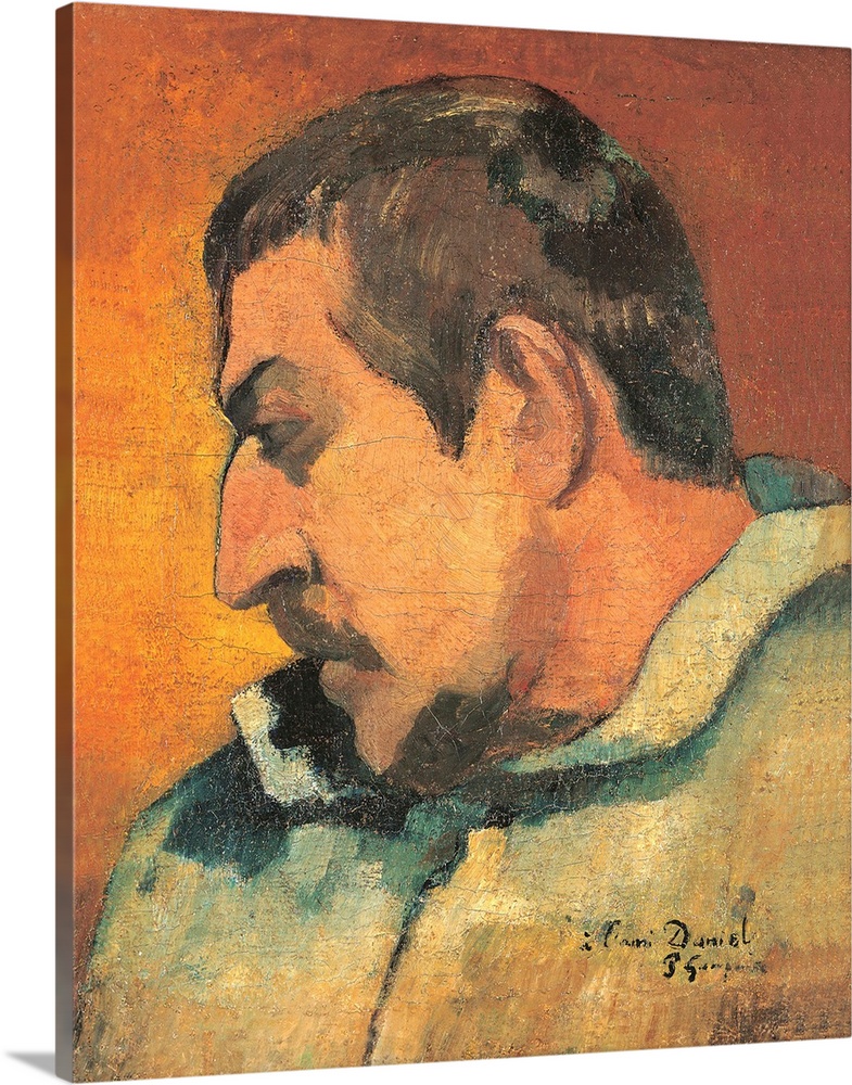 Self portrait, by Paul Gauguin, 1896, 19th Century, oil on canvas, cm 40,5 x 32 - France, Ile de France, Paris, Muse dOrsa...