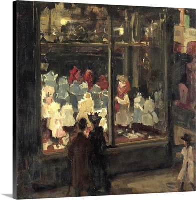 Shop Window, by Isaac Israels, 1894, Dutch painting, oil on canvas