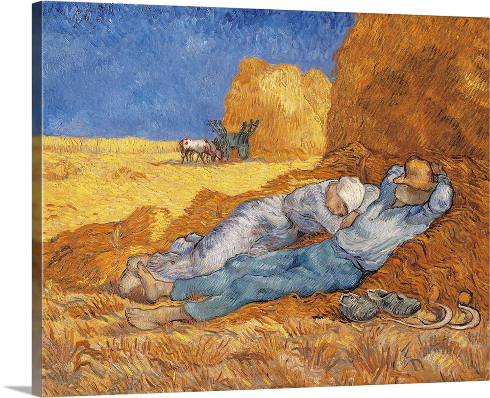 The Siesta, by Vincent Van Gogh, 1889 - 1890 about, 19th Century, oil on canvas, cm 73 x 91 - France, Ile de France, Paris...