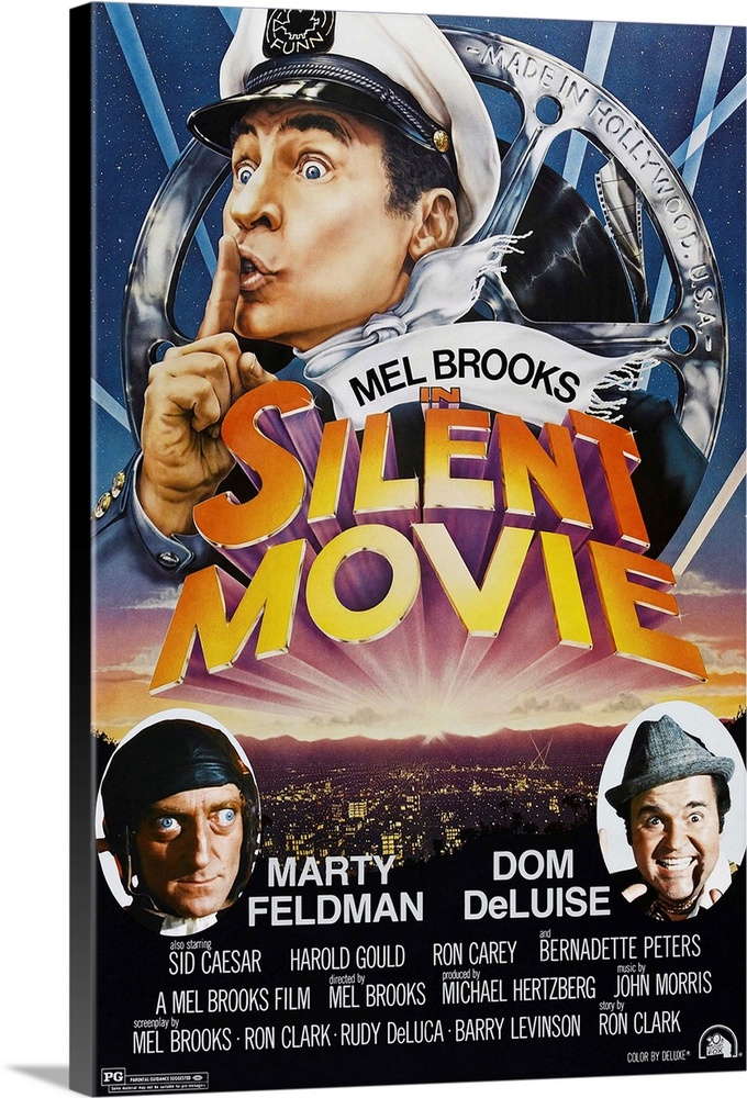 SILENT MOVIE, US poster, Mel Brooks, Marty Feldman, Dom Deluise, 1976