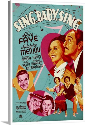 Sing, Baby, Sing - Vintage Movie Poster