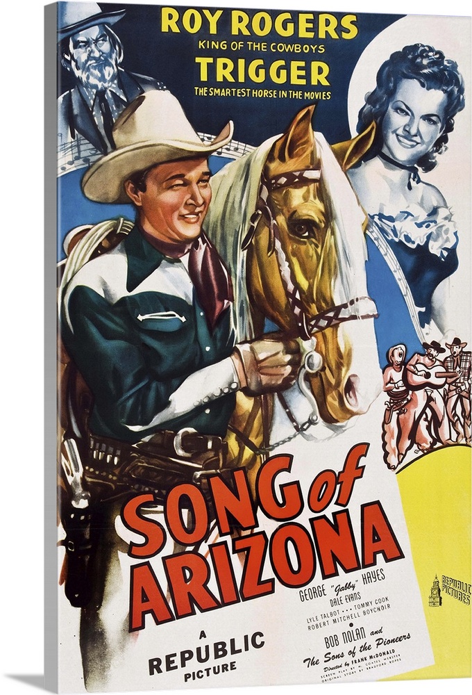 Song Of Arizona - Vintage Movie Poster Wall Art, Canvas Prints, Framed ...