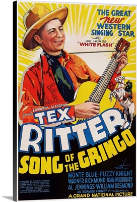 Song Of The Gringo - Vintage Movie Poster, 1936