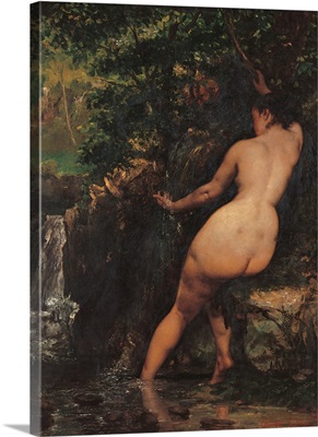 Source, (Bather at the Source), by Gustave Courbet, 1868