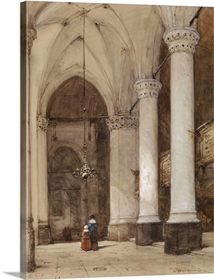 Southern aisle of the Great Church at The Hague, Johannes Bosboom, c. 1850-80