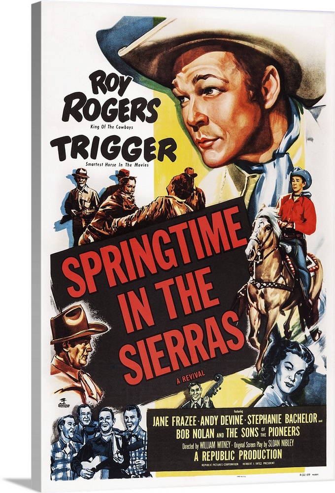 Retro poster artwork for the film Springtime in the Sierras.
