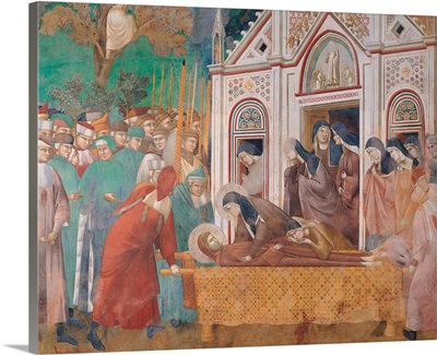 St. Francis Mourned by St. Clare, by Giotto,1297-1300. Basilica of San Francesco, Assisi