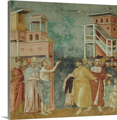 St. Francis Renounces His Fathers Earthly Wealth, by Giotto. 1297-1299