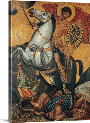 St. George and the Dragon, by Mercorio, 16th c. Cremona, Italy