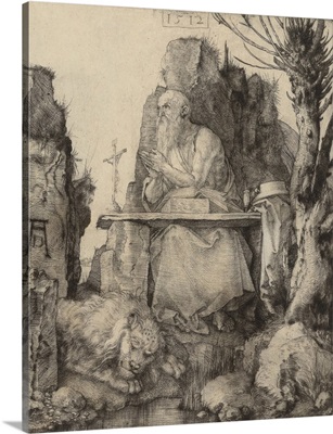 St Jerome in the Wilderness, by Albrecht Durer, 1512