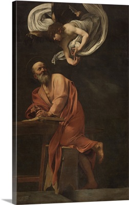 St. Matthew and the Angel, by Caravaggio, 1602. San Luigi dei Francesi Church, Rome