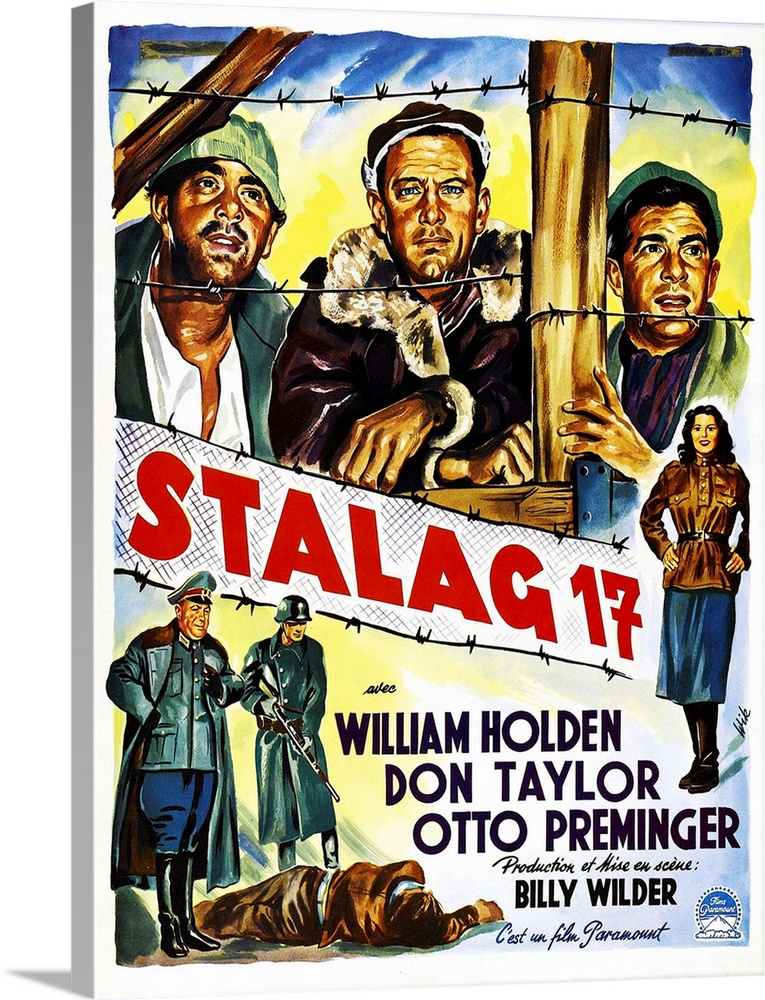 Stalag 17, (Belgian Poster Art), 1953.