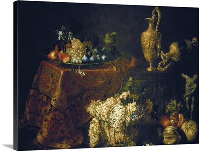 Still Life. Ca.1640-74. By Peter Boel. Royal Academy Museum, Madrid, Spain